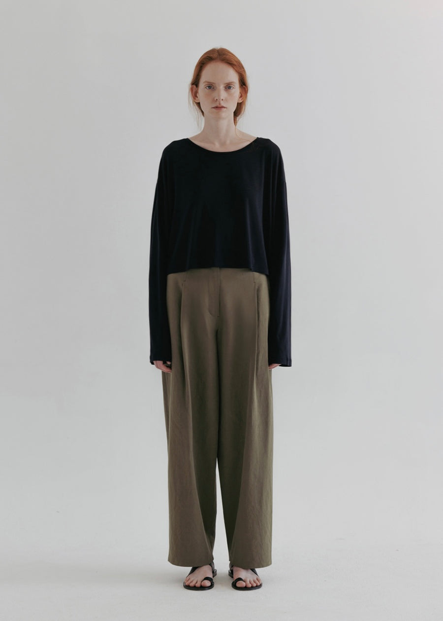 MOIA | Wide Cl Pants (Khaki)