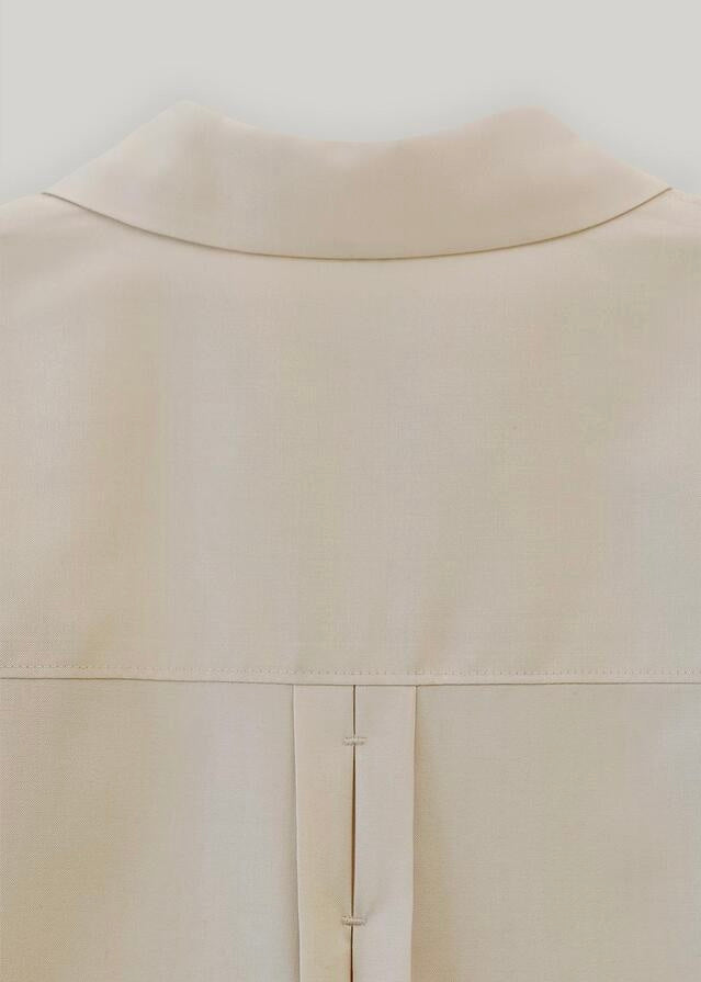 ELBORN | Cornella Wool Silk Shirt (Almond)