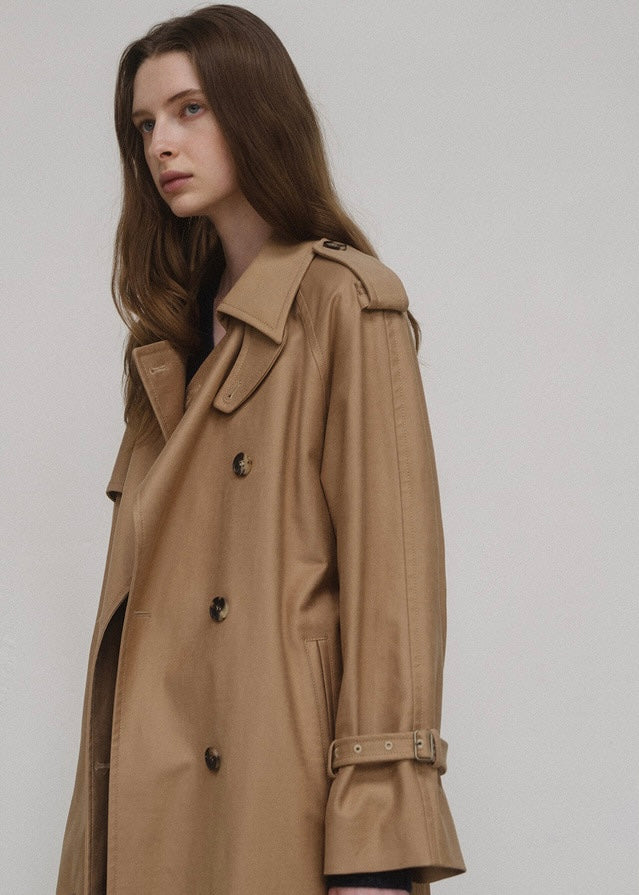 ELBORN | Mona Classic Trench Coat (Deep Beige)