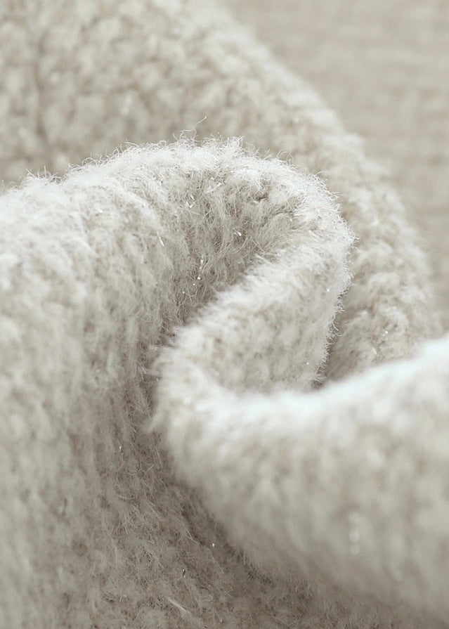 [PRE-ORDER] ELBORN | [LIMITED] Glow Alpaca Half Coat (Ivory) Expected Ship To 01/10/2025