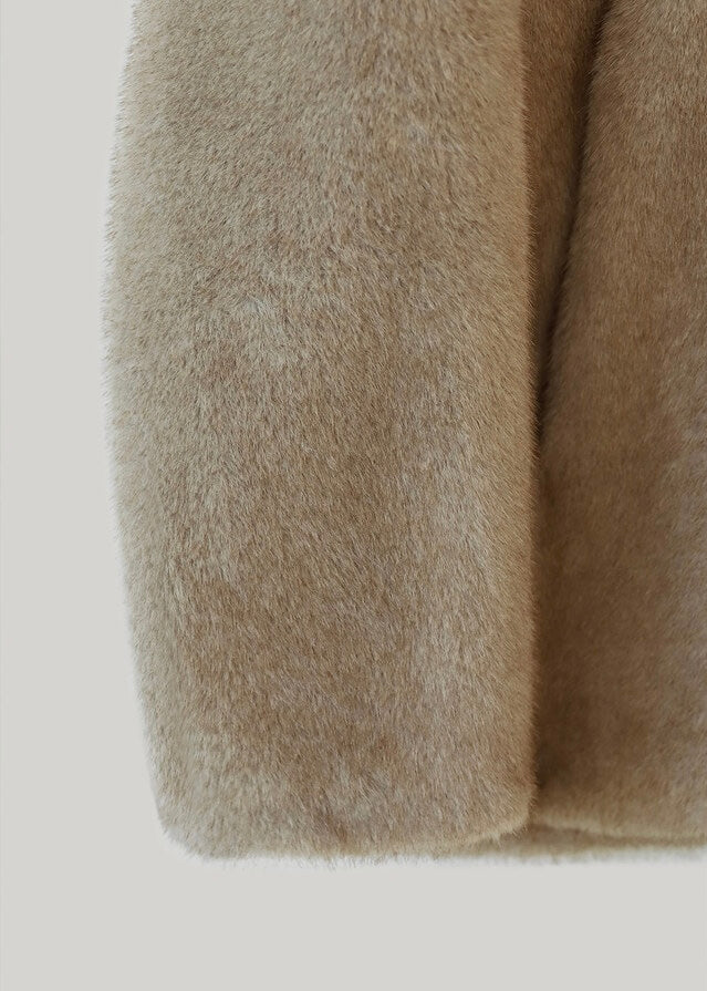 ELBORN | Delfine Half Fur Coat (Beige)