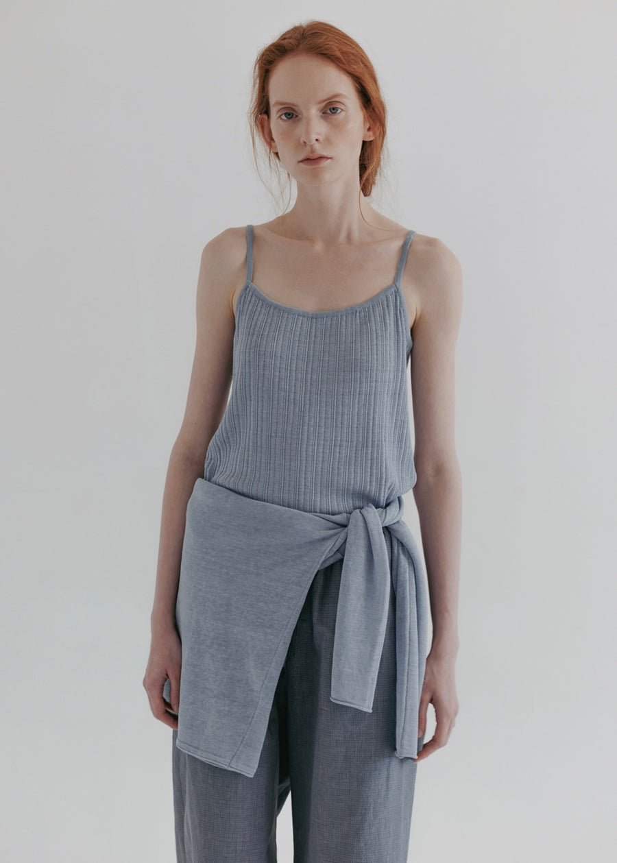 MOIA | Ribbed Sleeveless (Sky Blue)