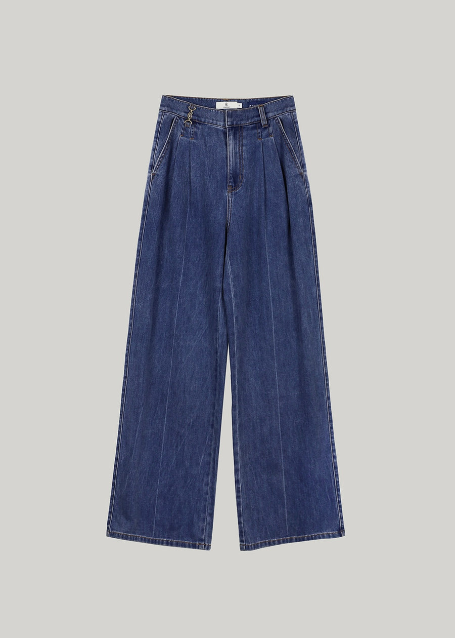 ELBORN | Cole Wide Denim Pants (Blue)