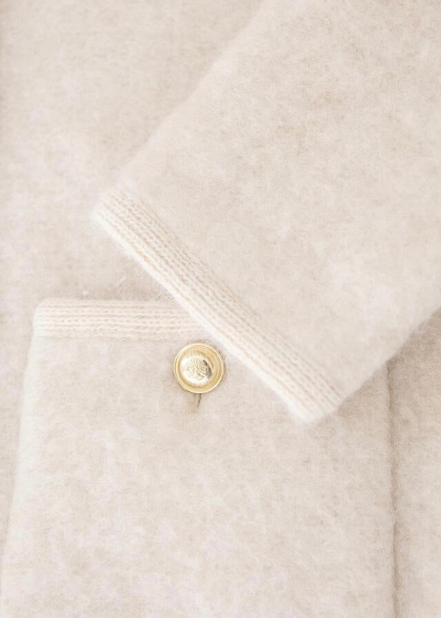 1st ELBORN | Senne Button Cardigan (Peach Cream)