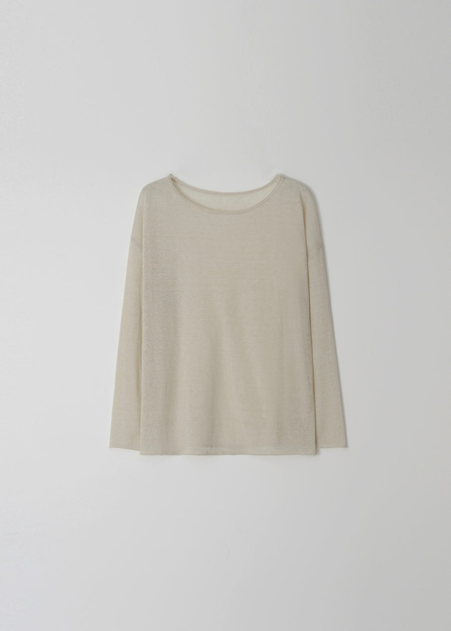 MOIA | Sheer Linen Knit (Lime Beige)