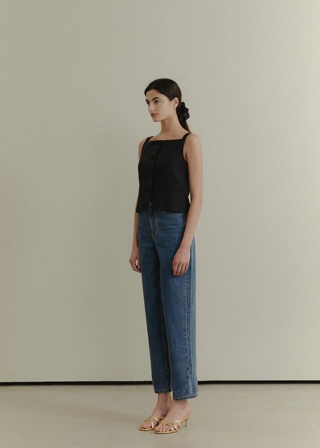 ELBORN | Fatima Ball Denim Pants (Deep Blue)