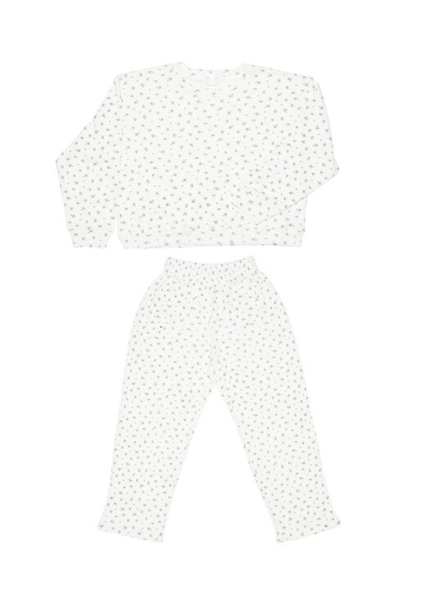 1ST- SAAI | Waffle Flower Homewear (White)