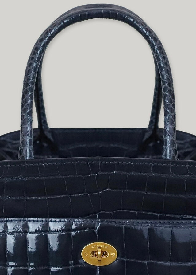 [PRE-ORDER] ELBORN | Momet Crocodile Mini Bag (Dark Navy) Expected Ship To 12/27/2024