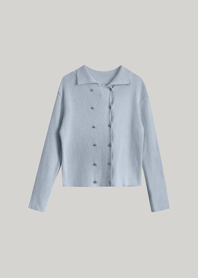 ELBORN | Neve Double Button Cardigan (Sky Blue)