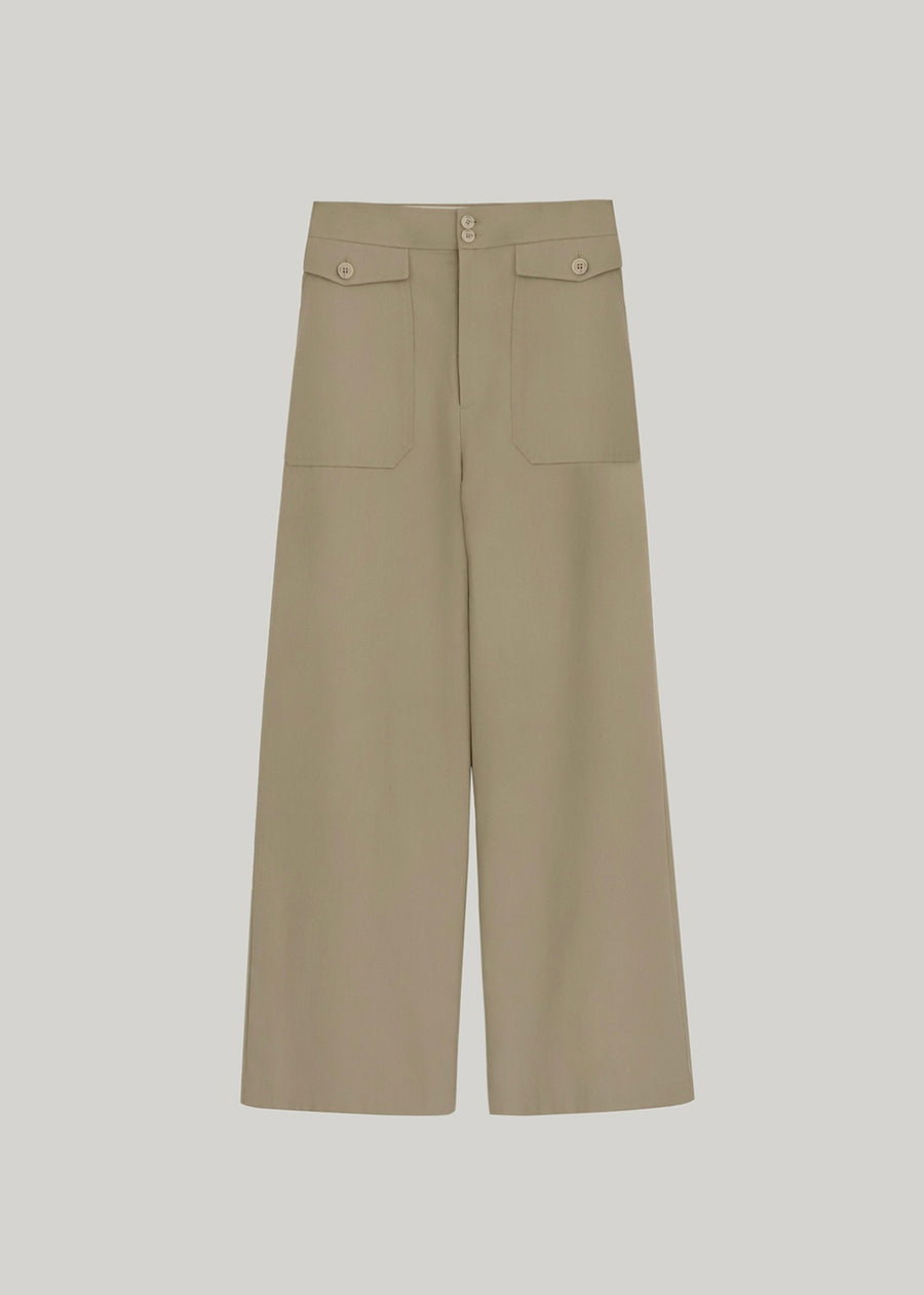 ELBORN | Sonia Button Pants (Beige)