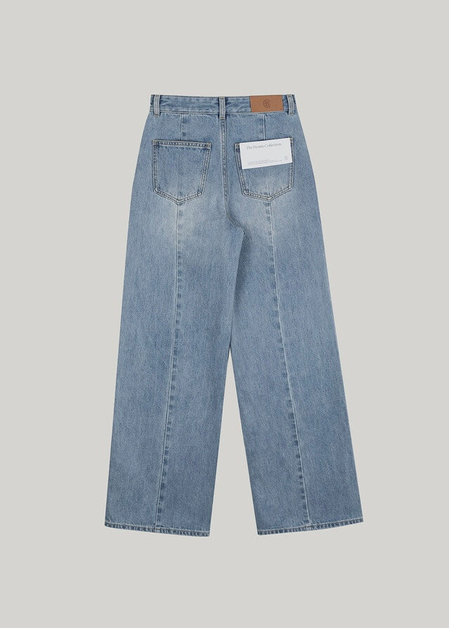 ELBORN | Ainhoa Wide Denim Pants (Blue)