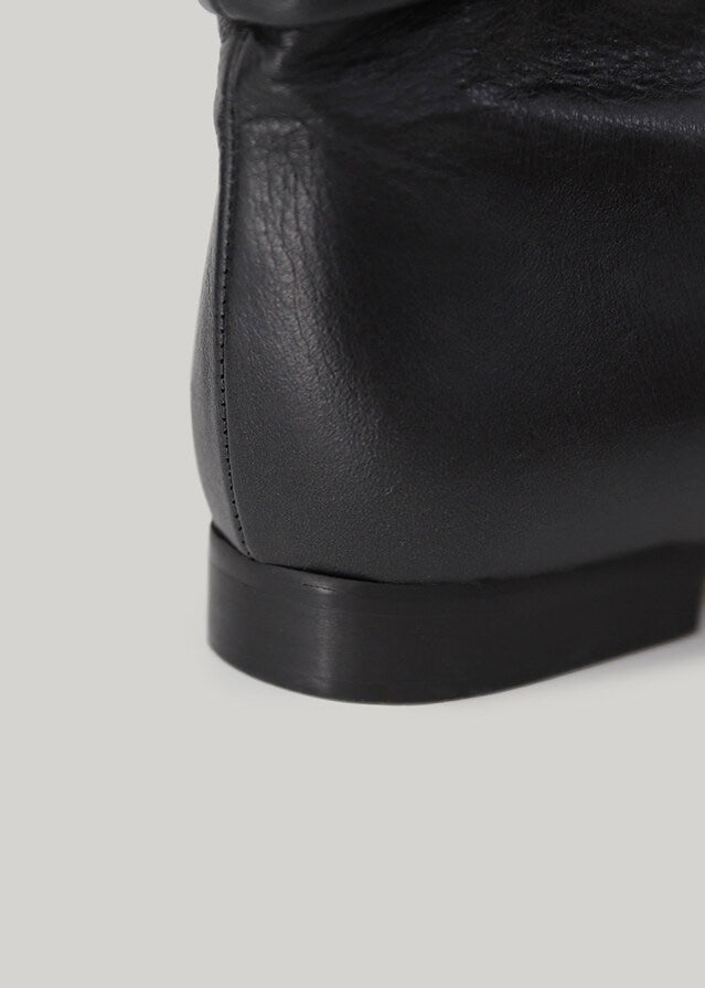 ELBORN | Leandra Leather Half 1.5 Boots (Black) Expected to ship 12/29/2023