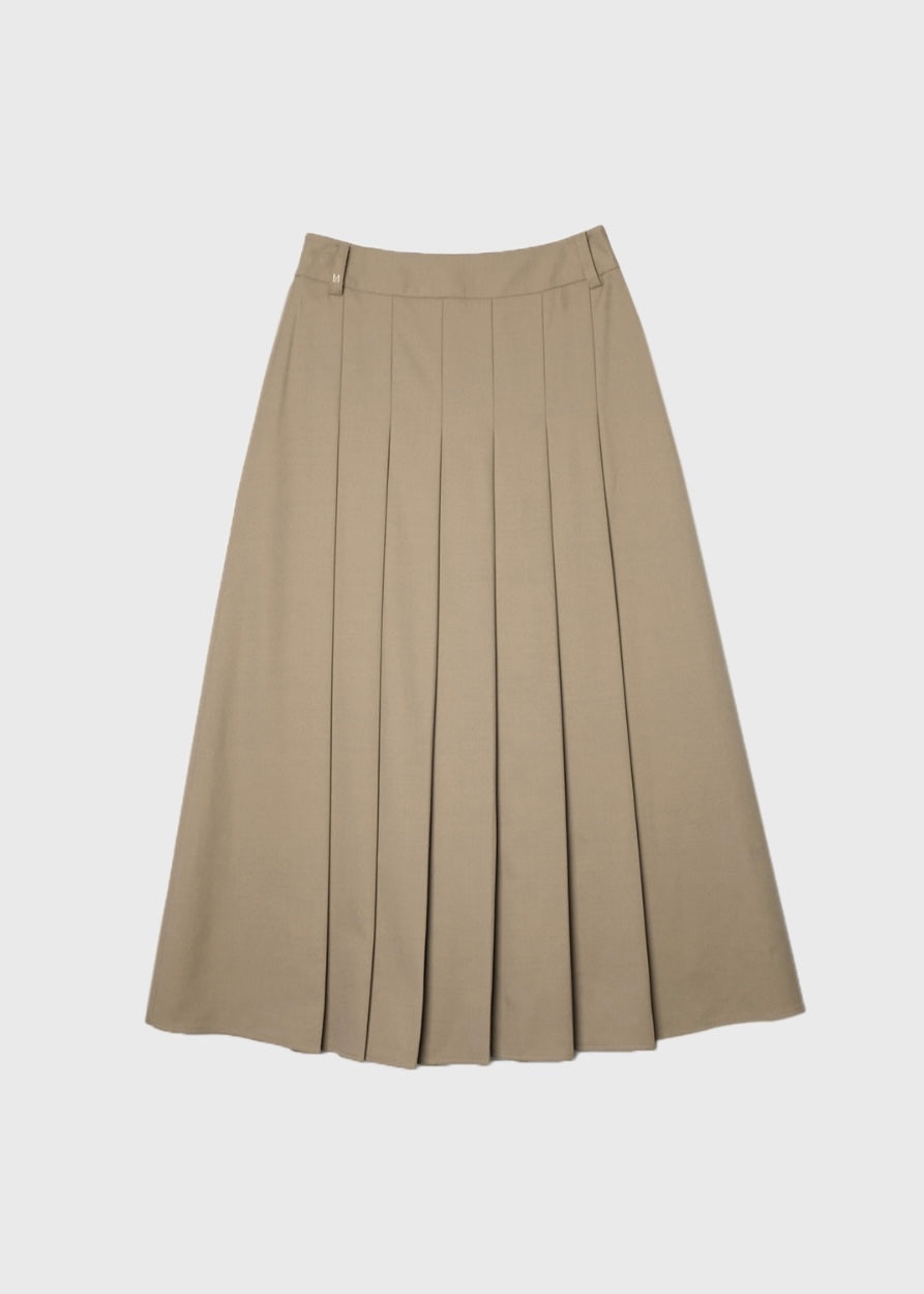 LEMOT | Needle Point Long Pleats Skirt