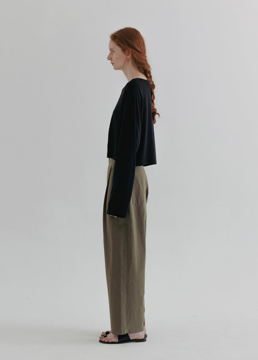 MOIA | Wide Cl Pants (Khaki)