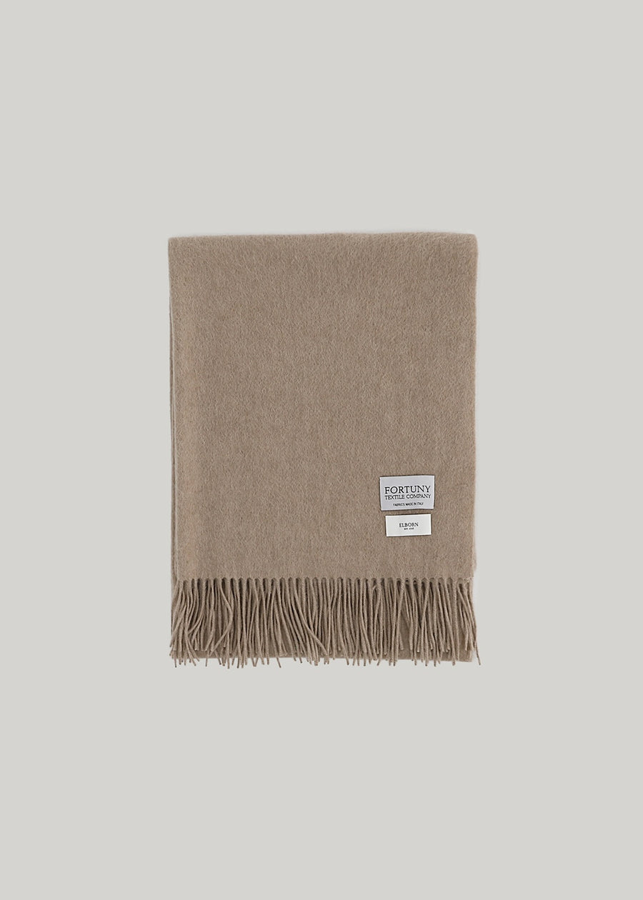 2nd -ELBORN | Bianca Cashmere 100% Muffler (Hazelnut Beigel)