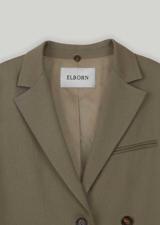 ELBORN | Tasha Scarf Long Jacket (Beige)