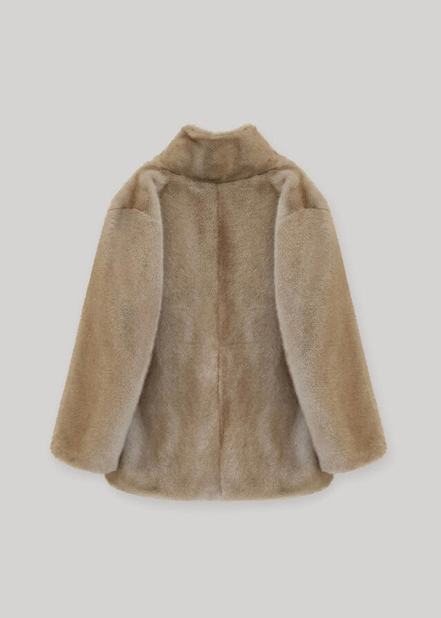 ELBORN | Delfine Half Fur Coat (Beige)