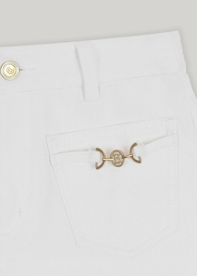 ELBORN | Eliana Denim Shorts (Ivory)