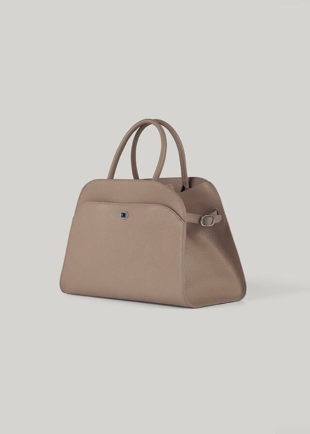 ELBORN | [LIMITED] Momet Leather Tote Bag (Etoupe)