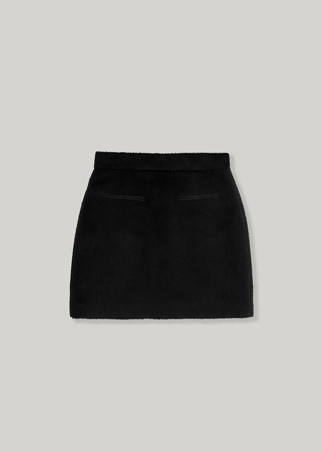 ELBORN | Montana Alpaca Mini Skirt (Black)