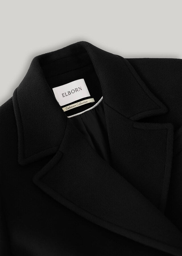 ELBORN | Arch Cashmere Long Coat (Black)