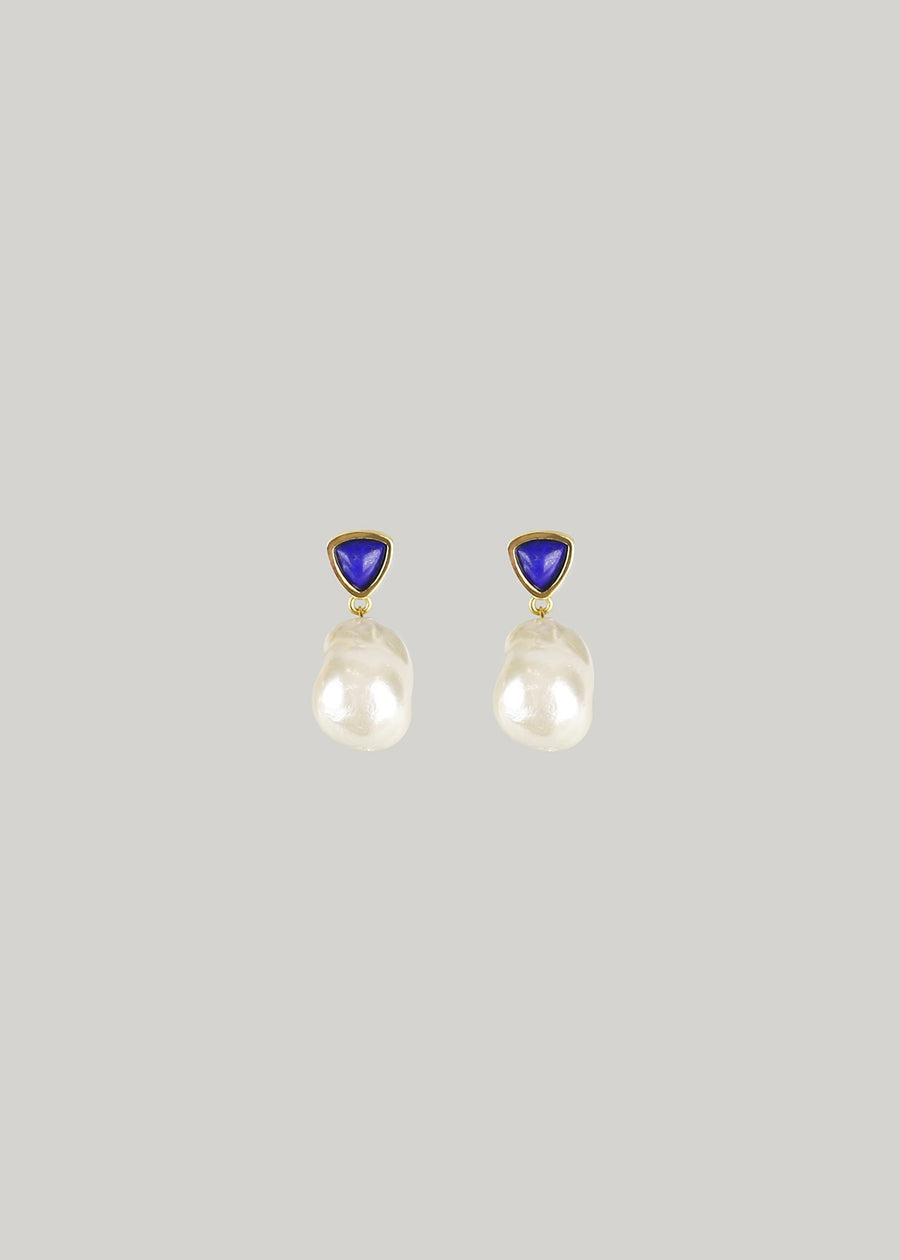 ELBORN | Leona Drop Pearl Earrings (Gold)