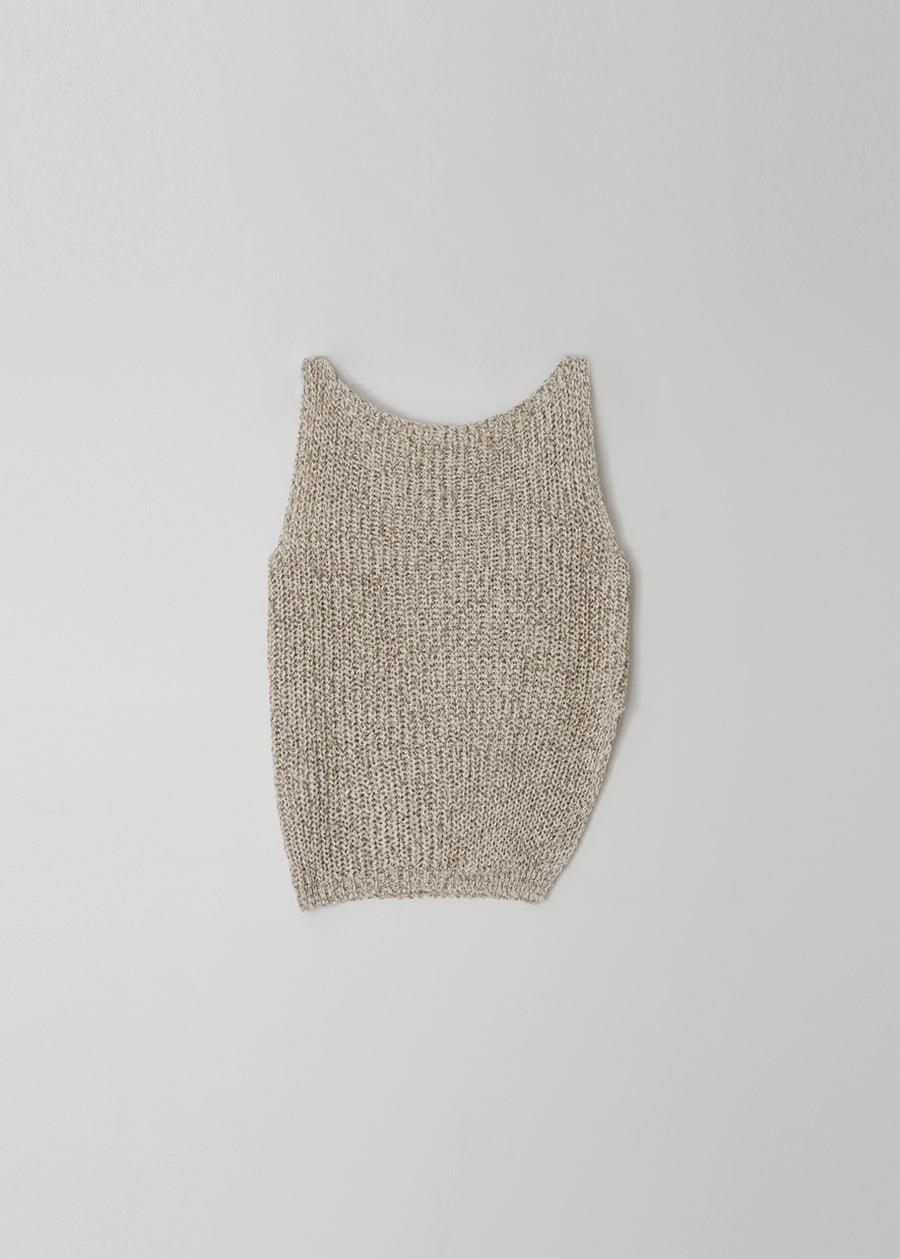 MOIA | Rustic Knit Top (Lime Beige)