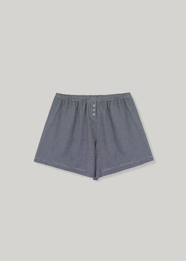 ELBORN | Chico Pajama Shorts (Navy Stripe)