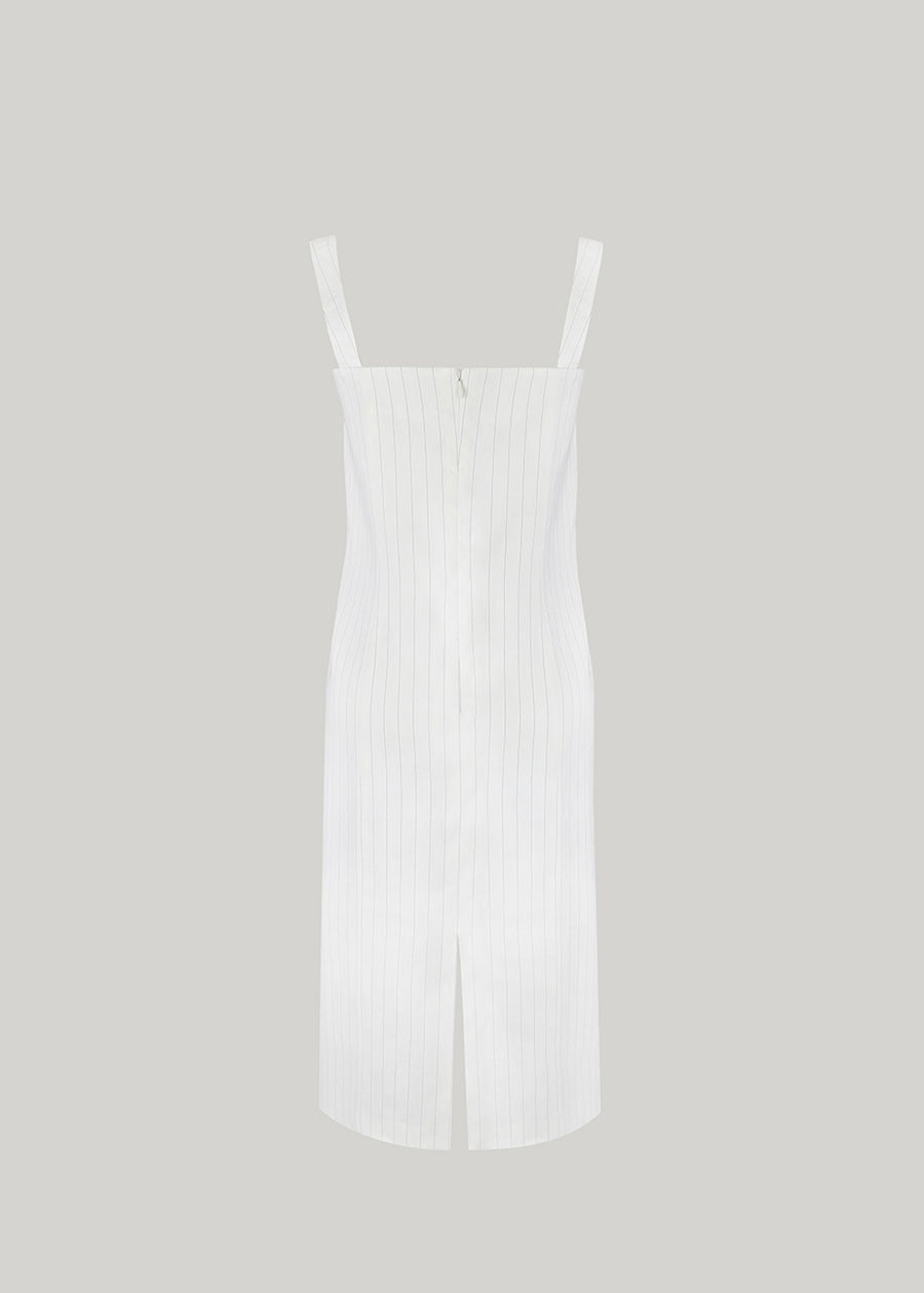 ELBORN | Laura Sleeveless Long Dress (Stripe White)