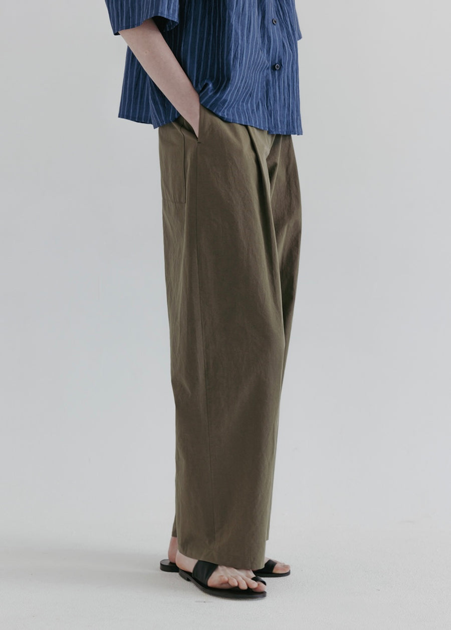 MOIA | Wide Cl Pants (Khaki)