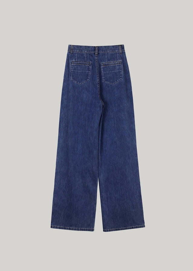 ELBORN | Cole Wide Denim Pants (Blue)