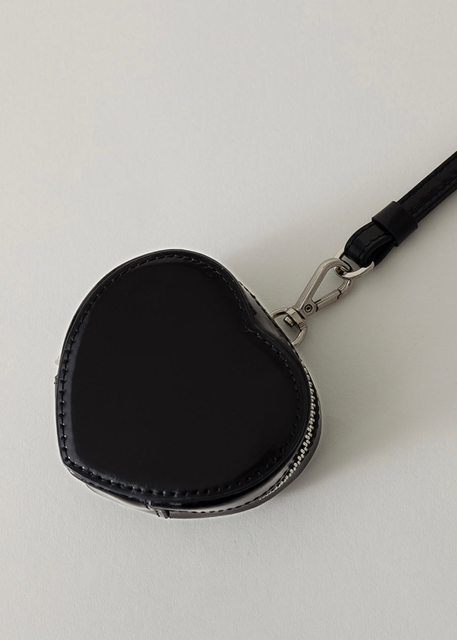 LEHA | Heart Leather Charm Bag (2 Colors)