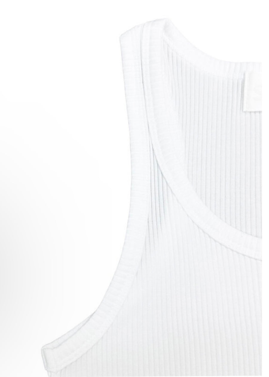 SAAI | Back Logo Sleeveless Tee (White)