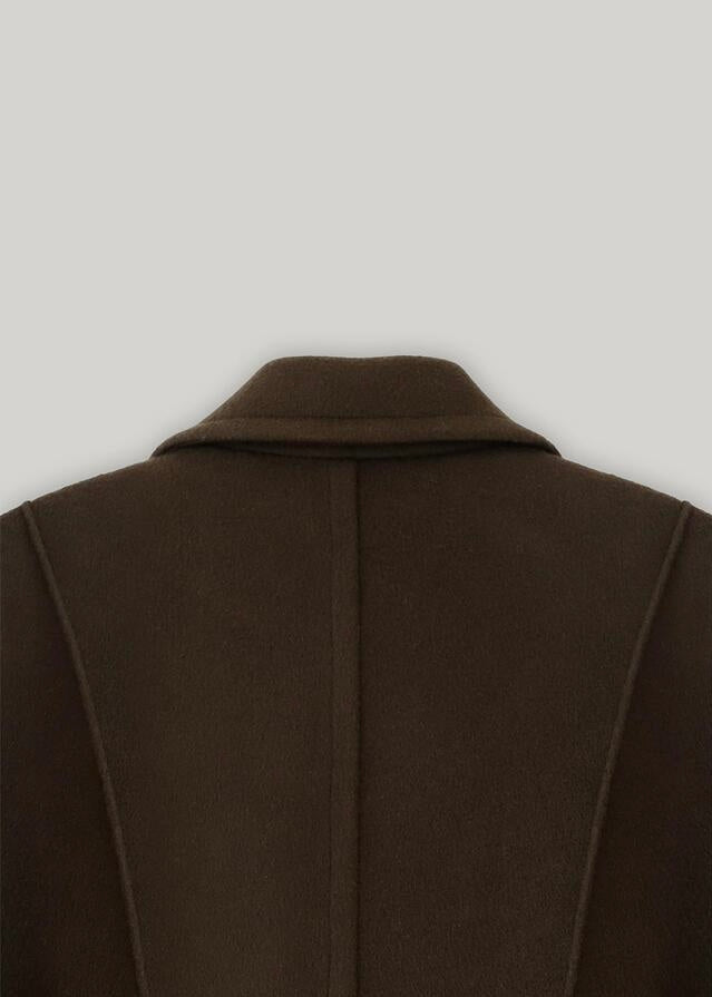 [RE-ORDER] ELBORN | Arch Cashmere Long Coat (Brown) Expected Ship To 12/06/2024