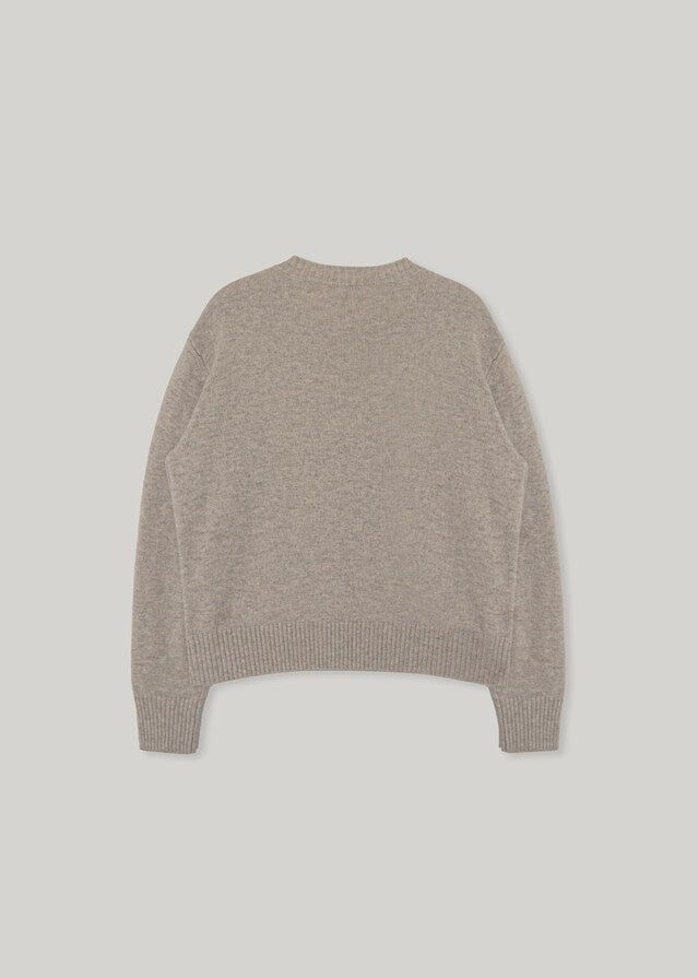 ELBORN | Ponte Merino Wool Knit Top (Oatmeal)