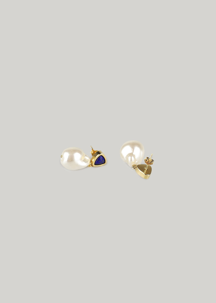 ELBORN | Leona Drop Pearl Earrings (Gold)