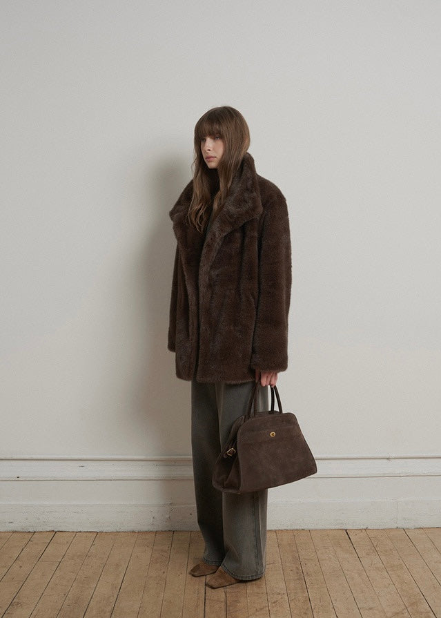 [2ND] ELBORN | Delfine Half Fur Coat (Mocha Brown) Expected Ship to 1/3/2025