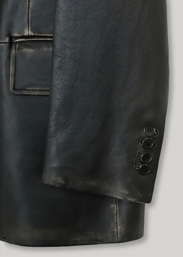 [2ND] ELBORN | [LIMITED] Carmen Leather Jacket (Black) Expected to ship 9/13/2024