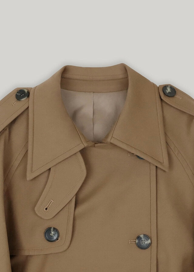 ELBORN | Mona Classic Trench Coat (Deep Beige)