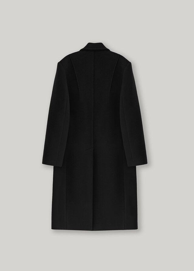 ELBORN | Arch Cashmere Long Coat (Black)