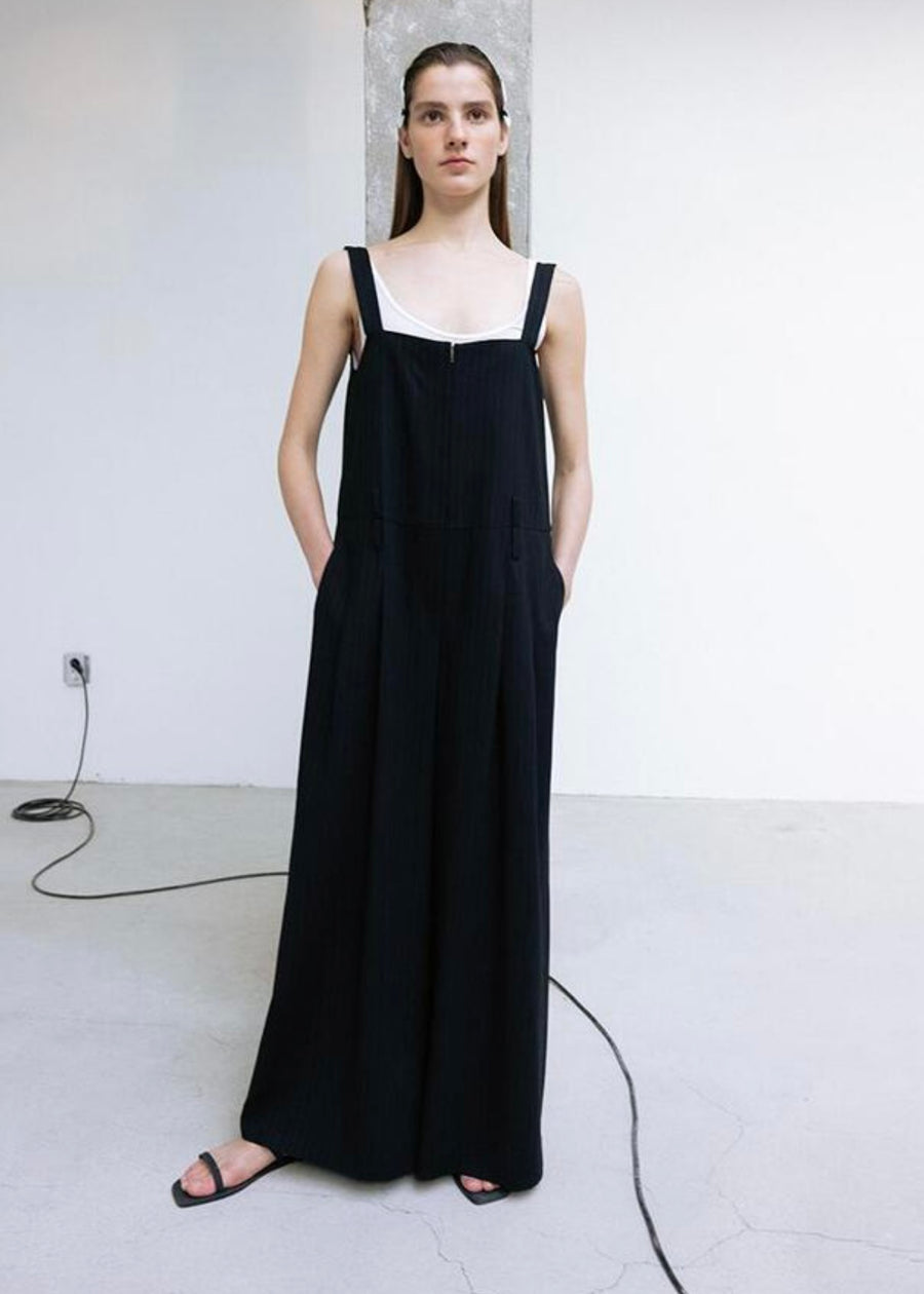 LEHA | Damien  Wool  Jumpsuit (Black)