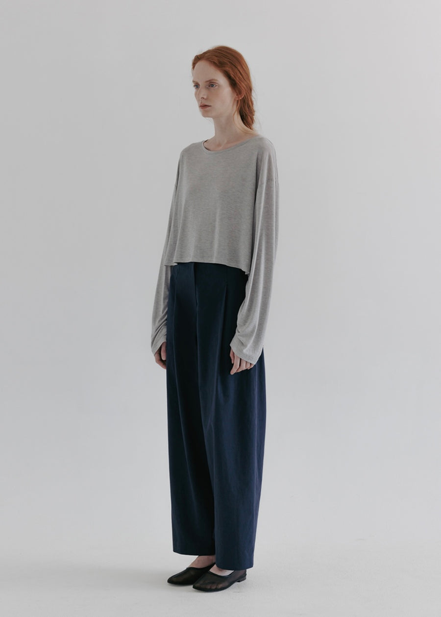 MOIA | Wide Cl Pants (Navy)