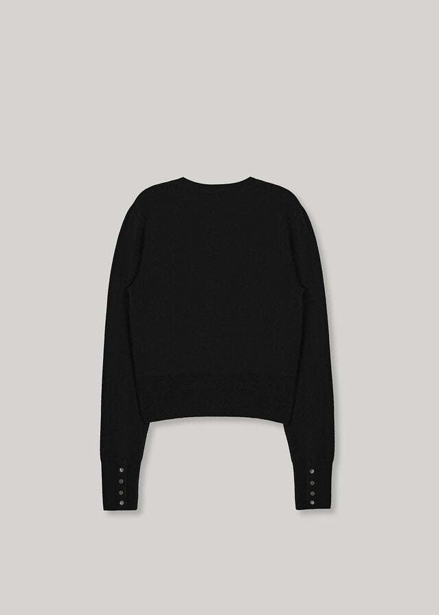 [2ND] ELBORN | Harvey Cashmere Silk Cardigan (Black)