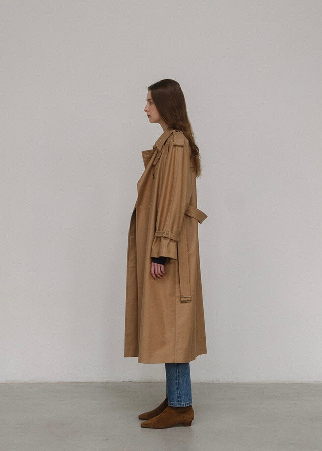 ELBORN | Mona Classic Trench Coat (Deep Beige)