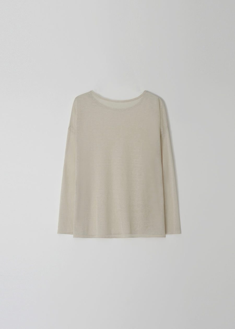 MOIA | Sheer Linen Knit (Lime Beige)