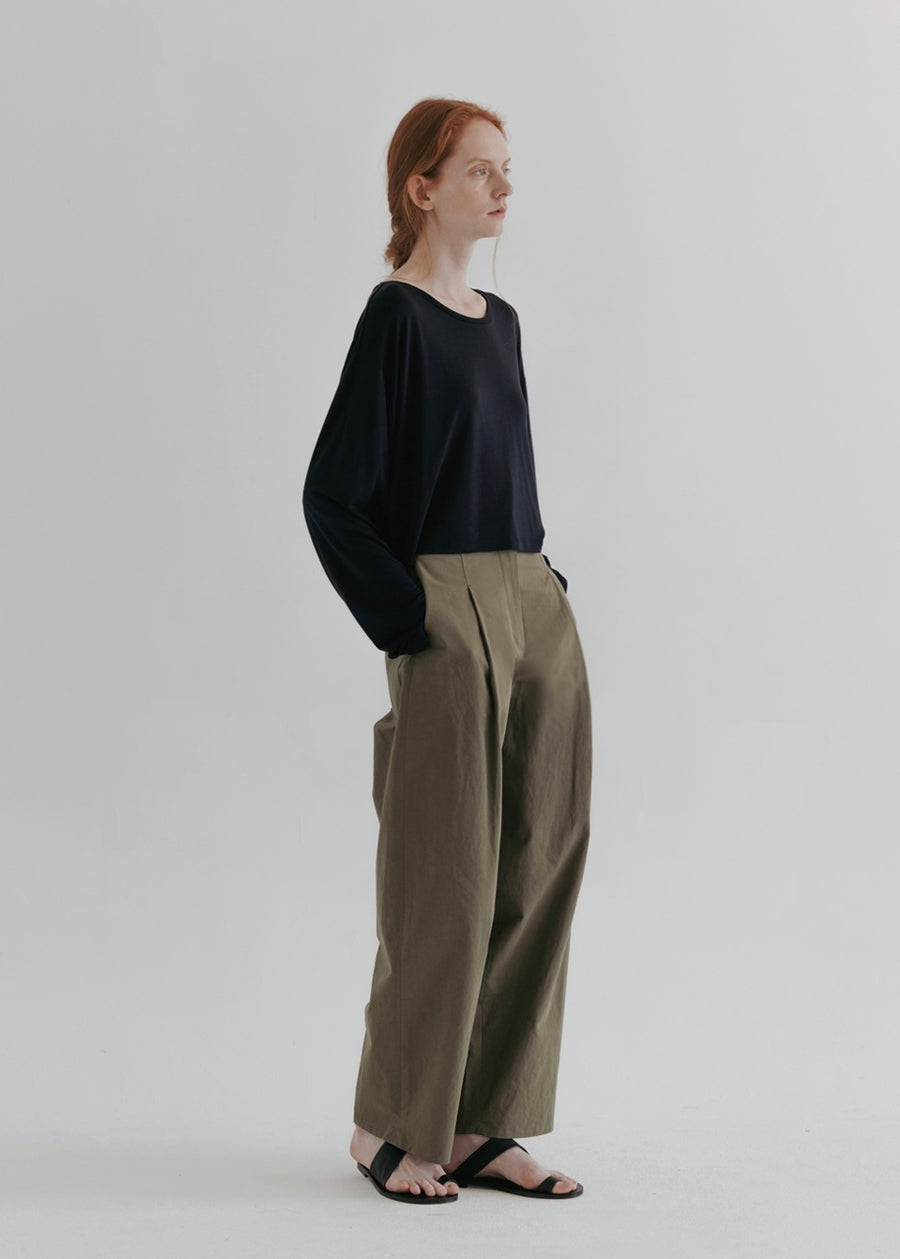 MOIA | Wide Cl Pants (Khaki)