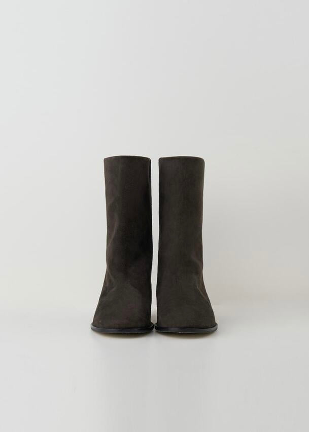 MOIA | 5% Off Suede middle boots (Ash Brown)