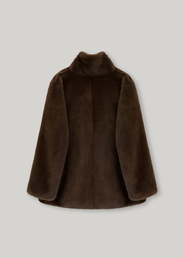 [2ND] ELBORN | Delfine Half Fur Coat (Mocha Brown) Expected Ship to 1/3/2025