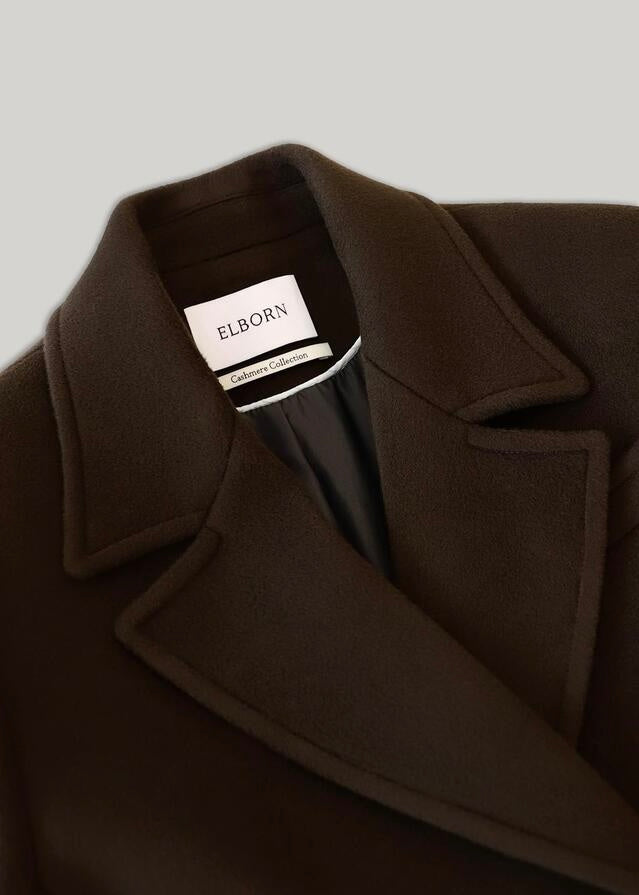 [RE-ORDER] ELBORN | Arch Cashmere Long Coat (Brown) Expected Ship To 12/06/2024