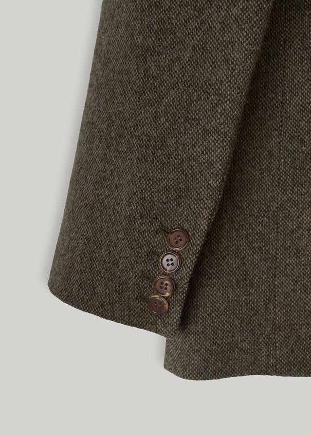 [1ST RE-ORDER] ELBORN | Heather Wool Jacket (Green)